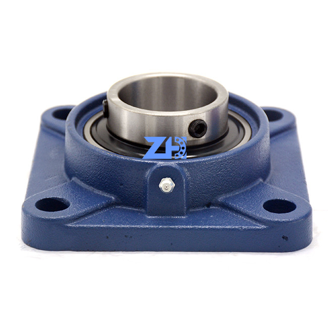 Rolamento de esferas da flange do quadrado de FY50TF com selos padrão e deslizamento do anel de retenção em ambos os lados 50*143*60.7mm