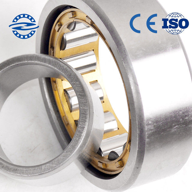 Rolo NU de carregamento cilíndrico/NJ 224 da fileira da gaiola de bronze do aço do GCR 15 Chrome único