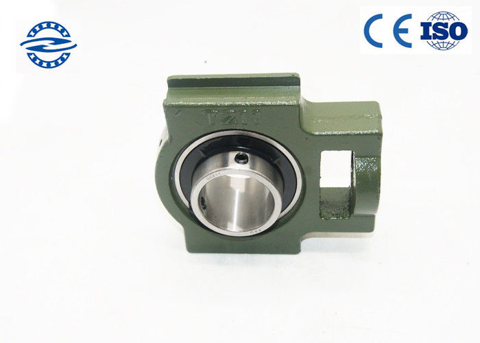 Rolamento de esferas verde UCT203 do descanso com a montagem da flange de aço inoxidável para a longa vida