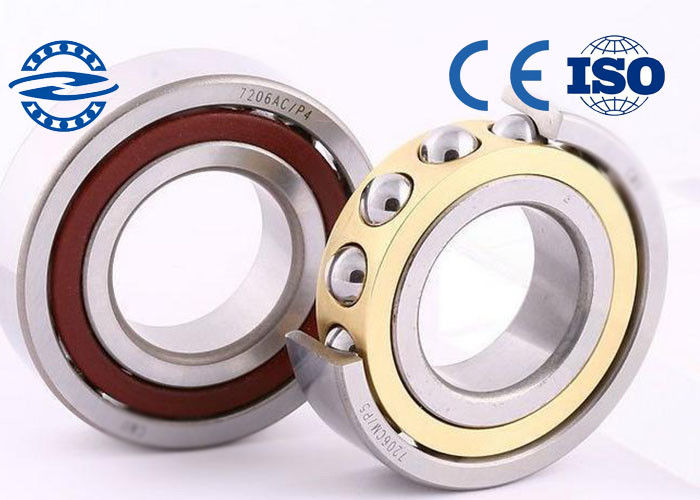 Tamanho material de aço 10*26*8mm do rolamento de esferas 7000 do contato do ângulo Gcr15 de Chrome