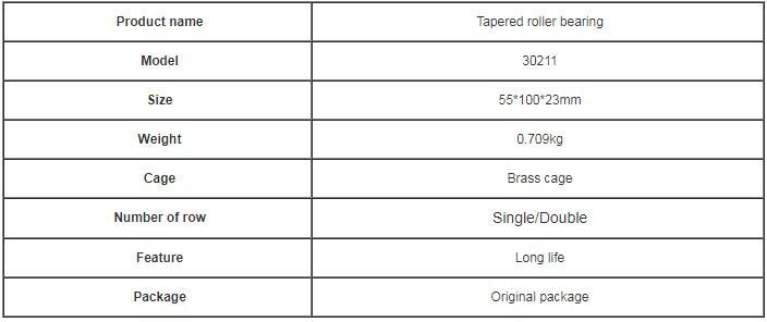 Peso de bronze 0.7KG do tamanho 55*100*22.75mm da gaiola do rolamento de rolo 30211 do atarraxamento