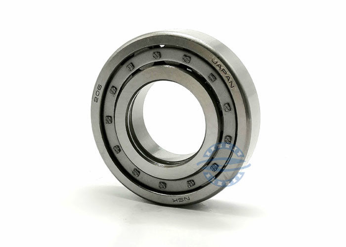 Rolamento de rolo P6 cilíndrico NU NJ 206 GCR15 com tamanho de bronze 30*62*16mm da gaiola da fileira dobro