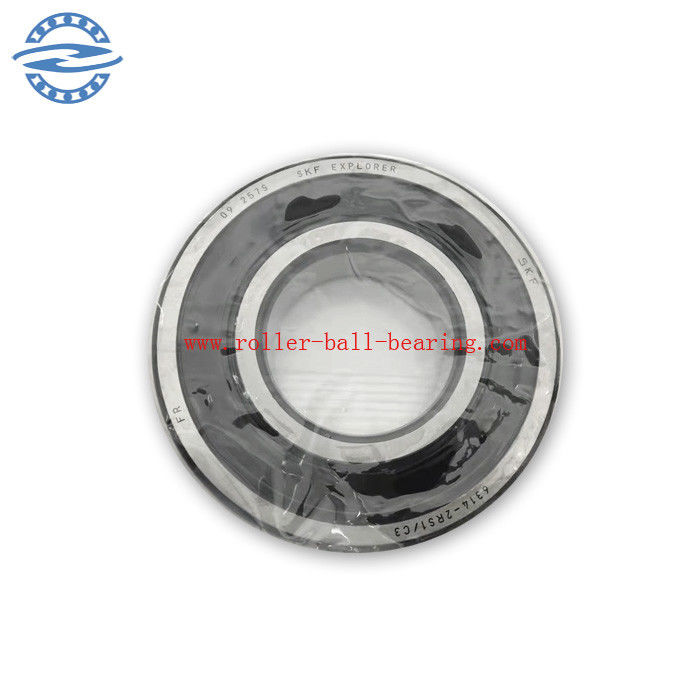 Rolamento de esferas profundo do sulco do selo de borracha do dobro 6314 2RS/C3 com C3 afastamento 70*150*35mm